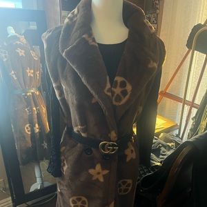 Long Faux fur coat, brand new tags still attached.